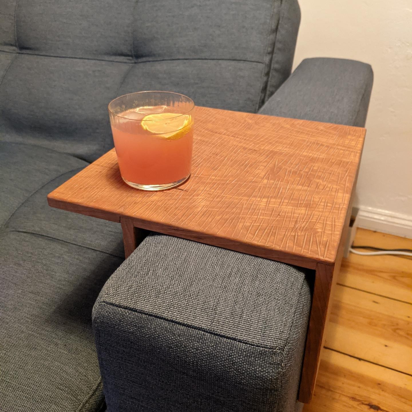 Cherry Couch-Arm Table