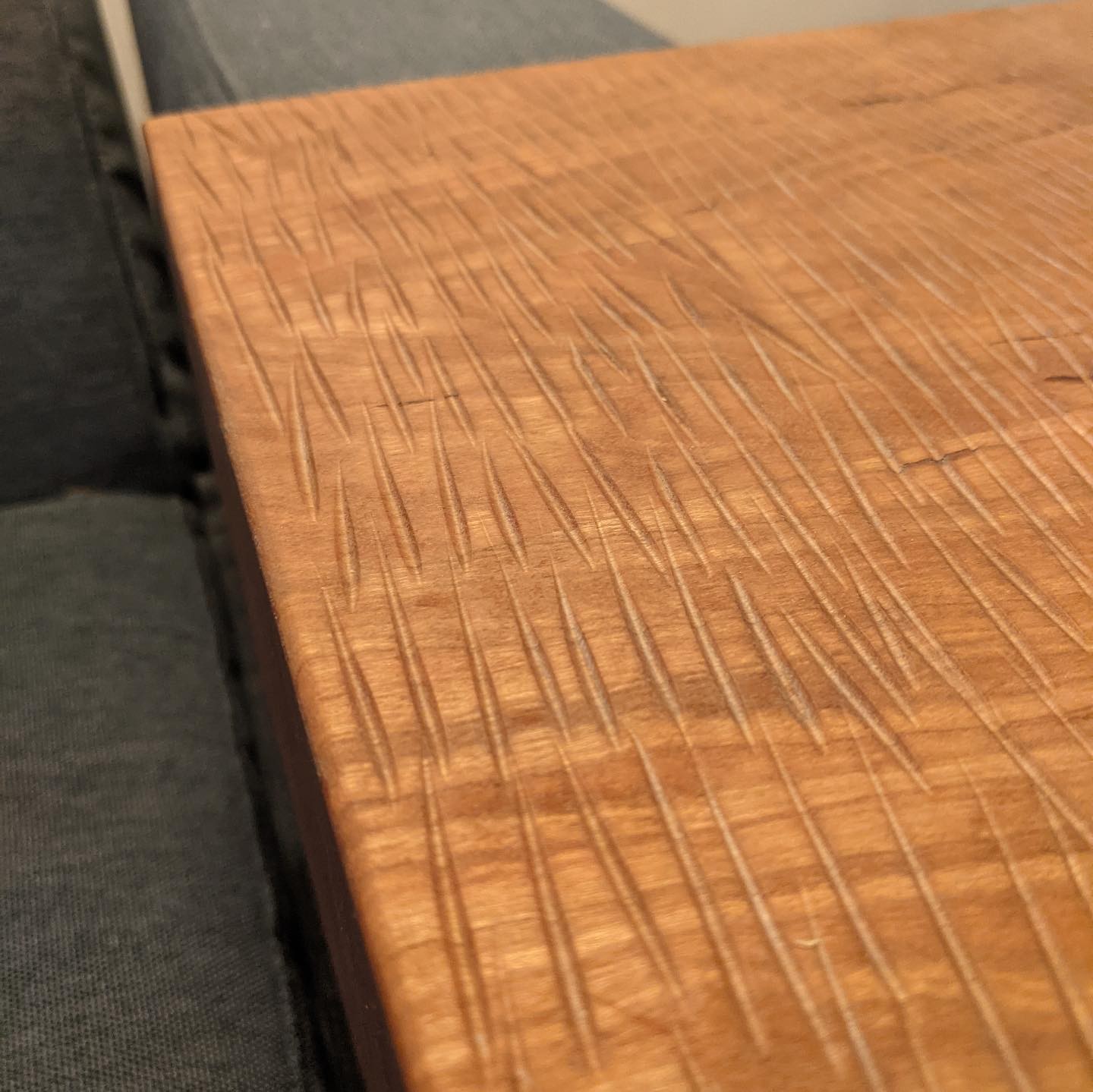Cherry Couch-Arm Table