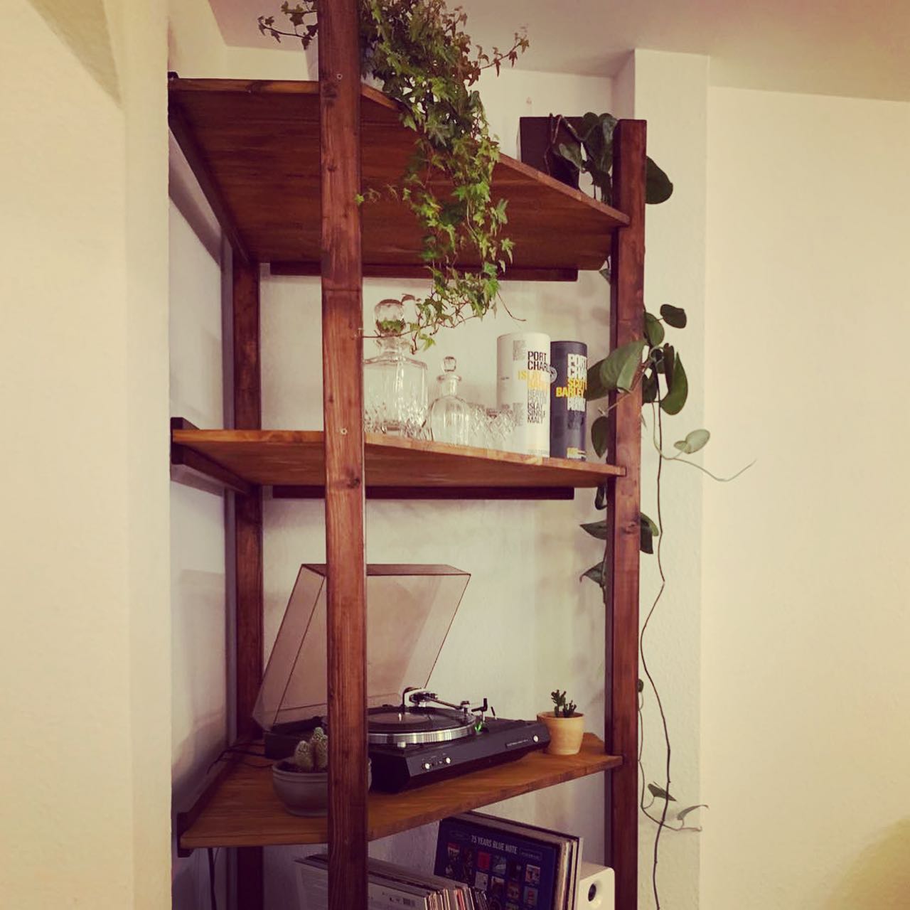 Leaning Corner Shelf