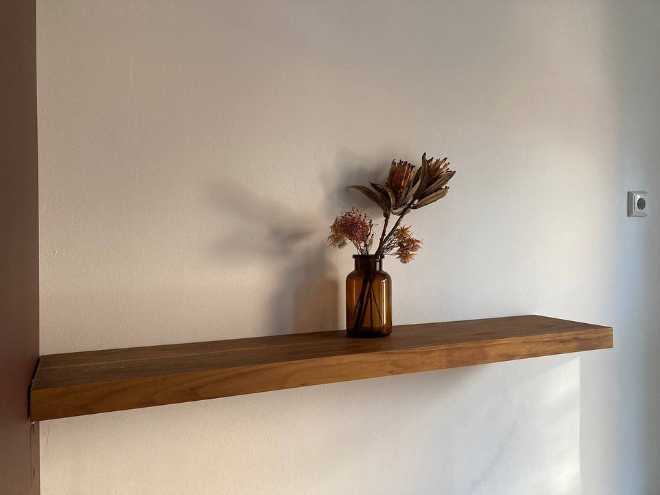 Floating Walnut Shelf