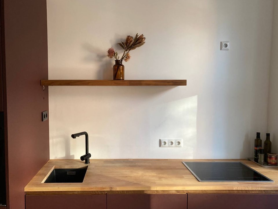 Floating Walnut Shelf