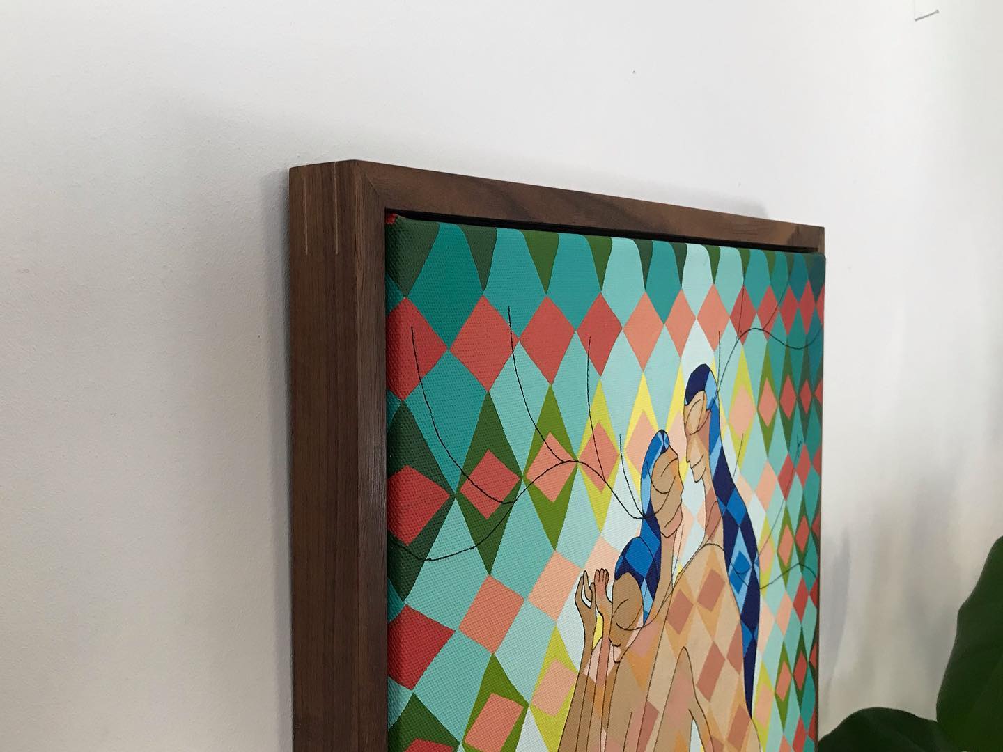 Floating Walnut Frame