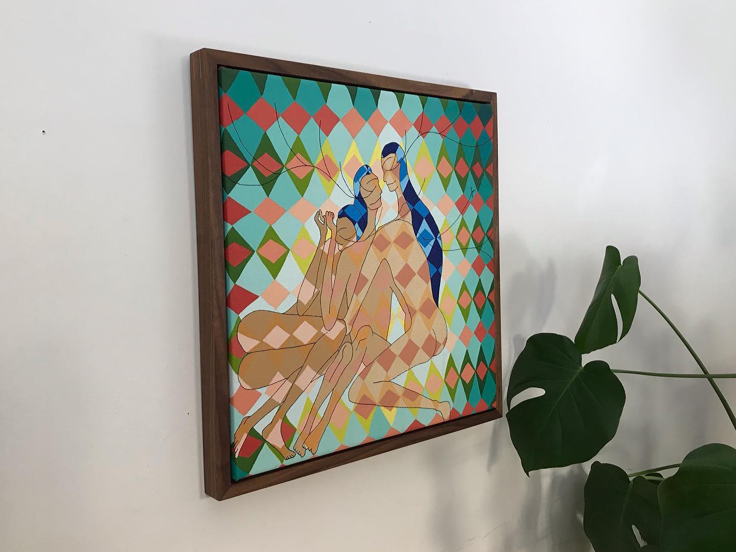 Floating Walnut Frame