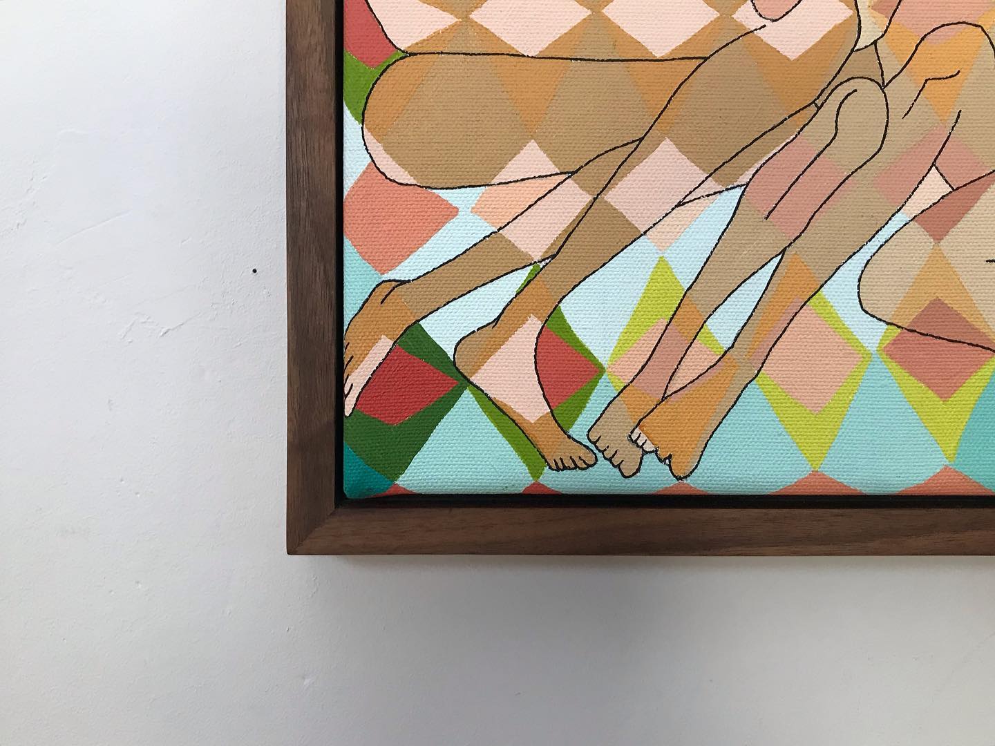 Floating Walnut Frame