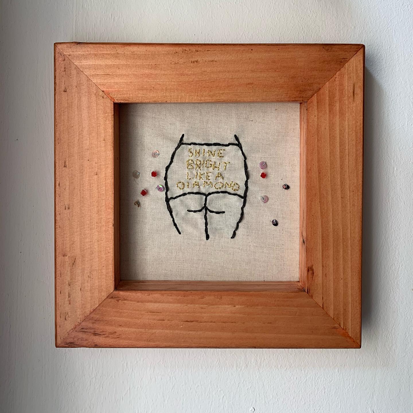 Pine Frame, Fabric Mount
