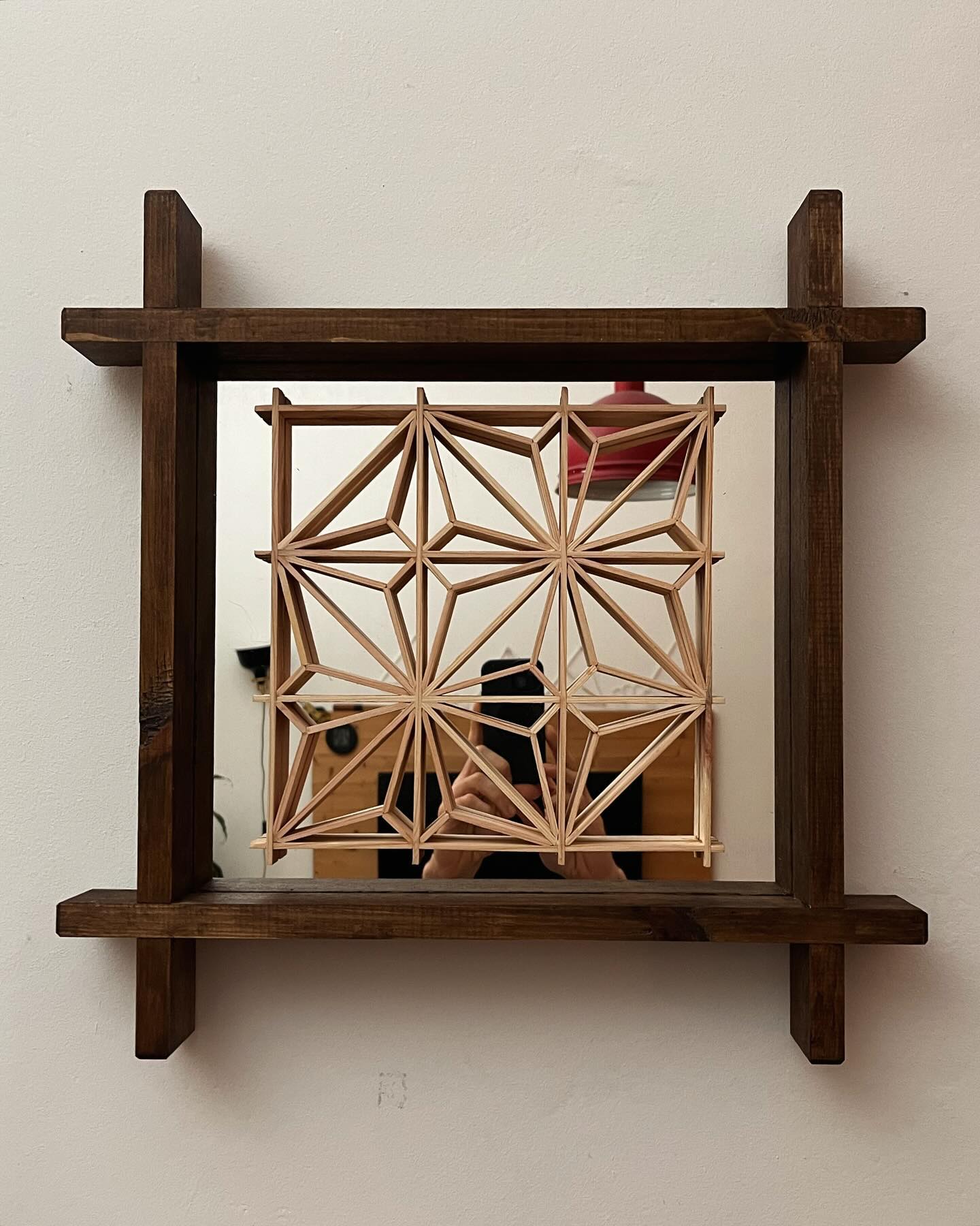 Kumiko Lattice Mirror