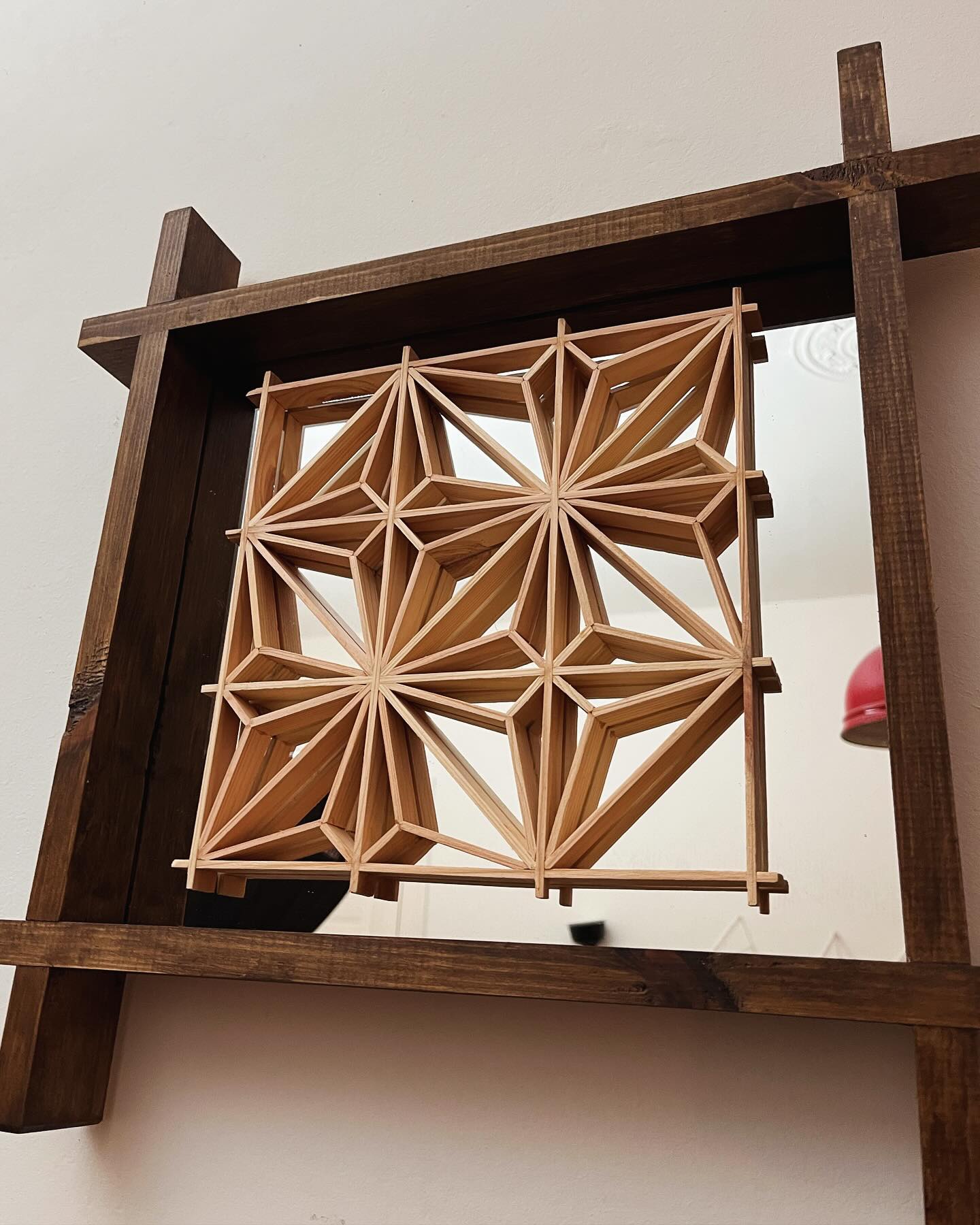 Kumiko Lattice Mirror