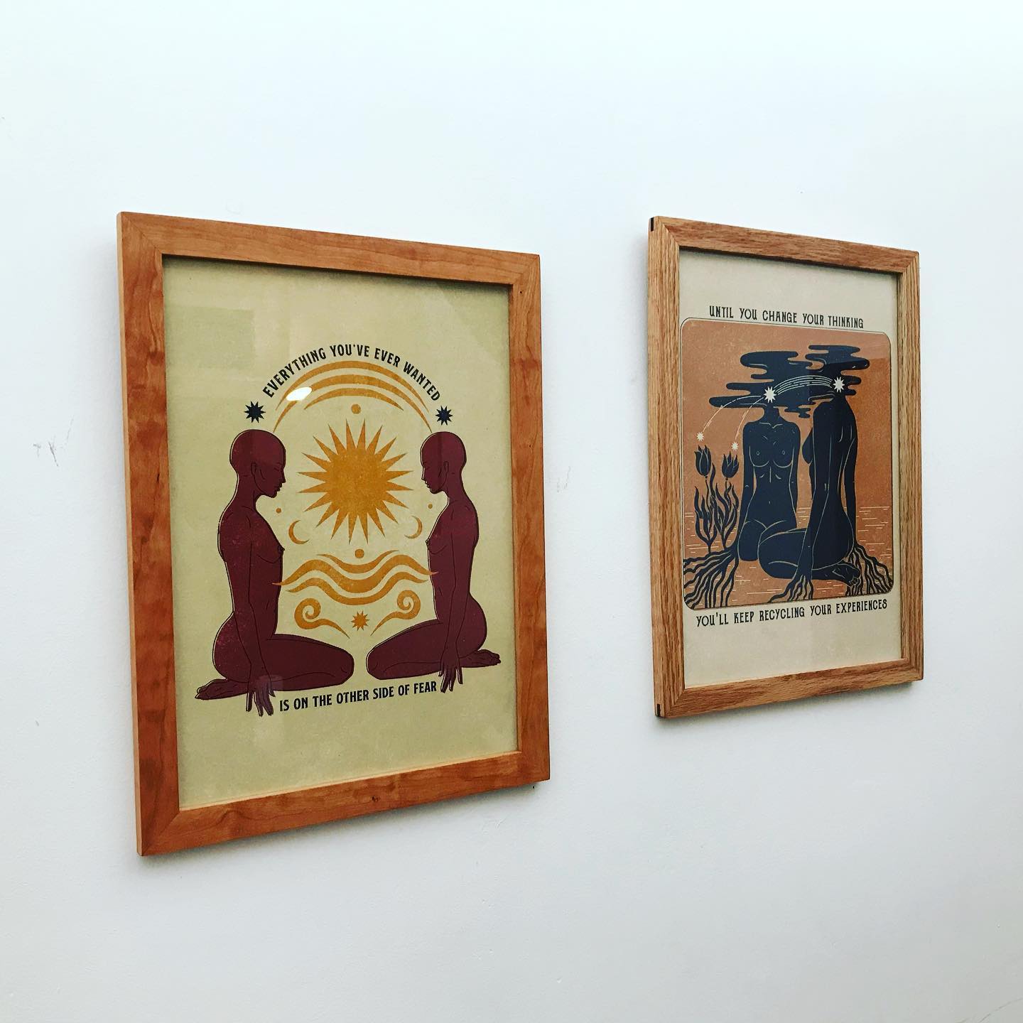 Oak & Cherry Frame