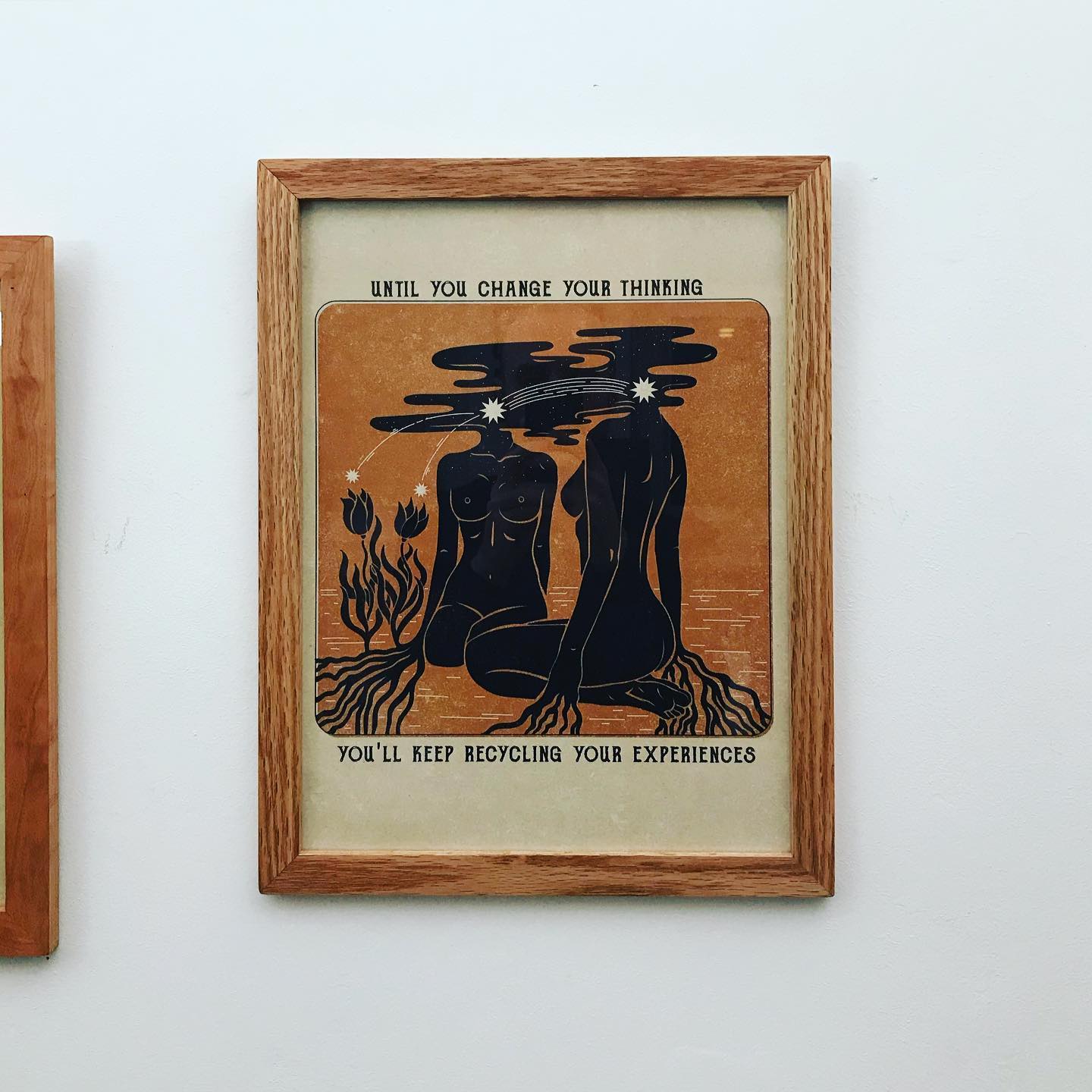 Oak & Cherry Frame
