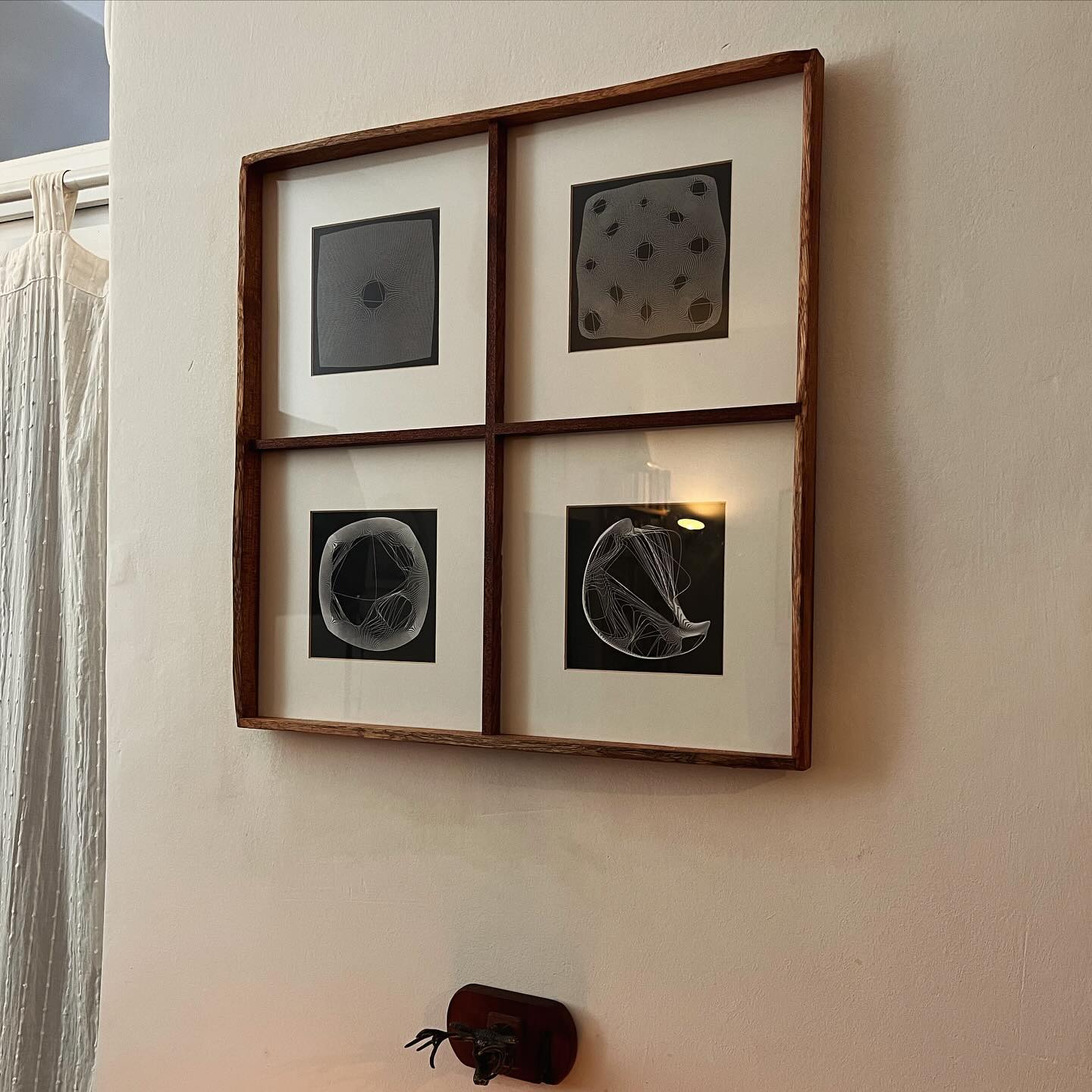 Mahogany Four-Print Frame