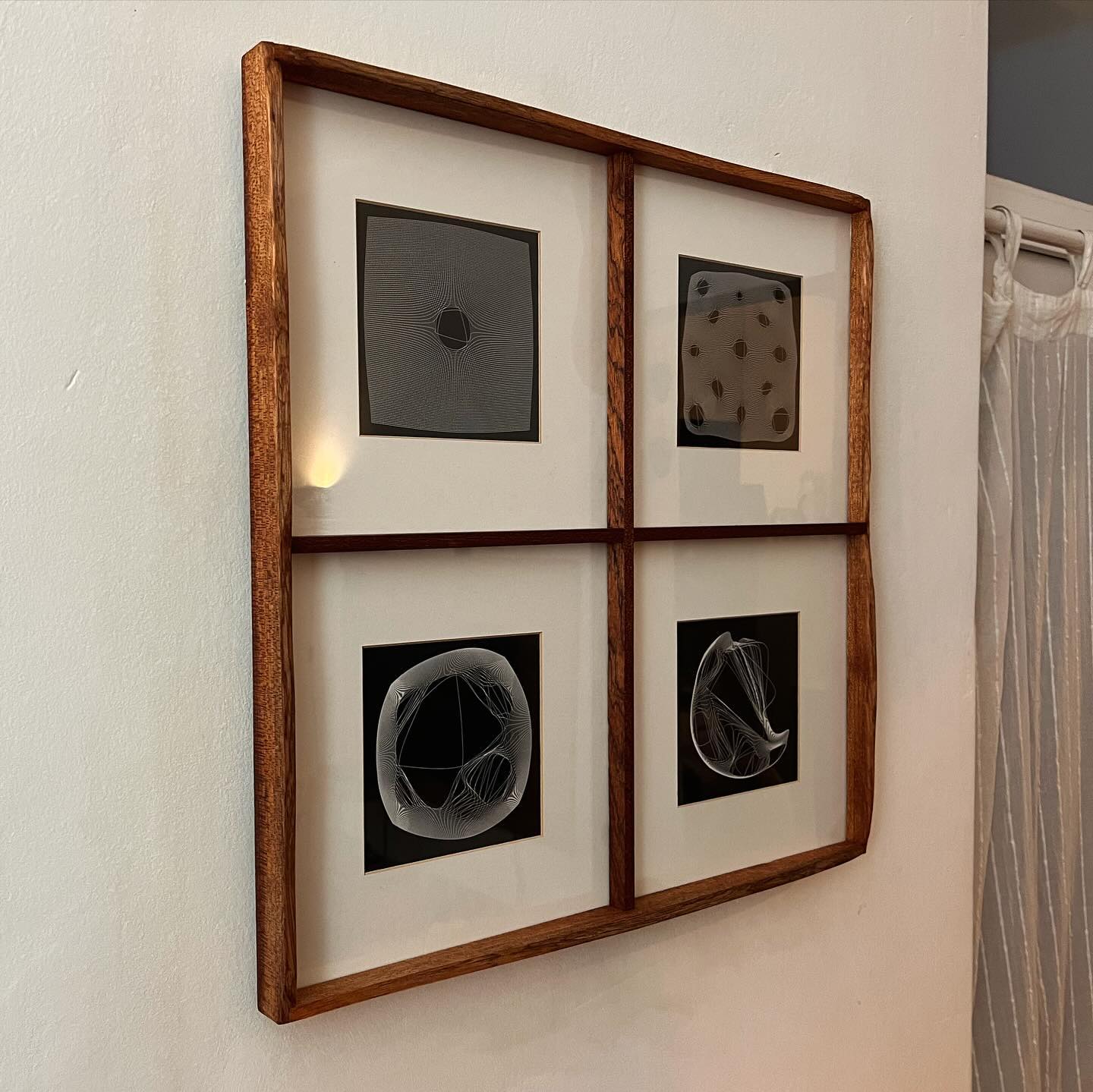 Mahogany Four-Print Frame