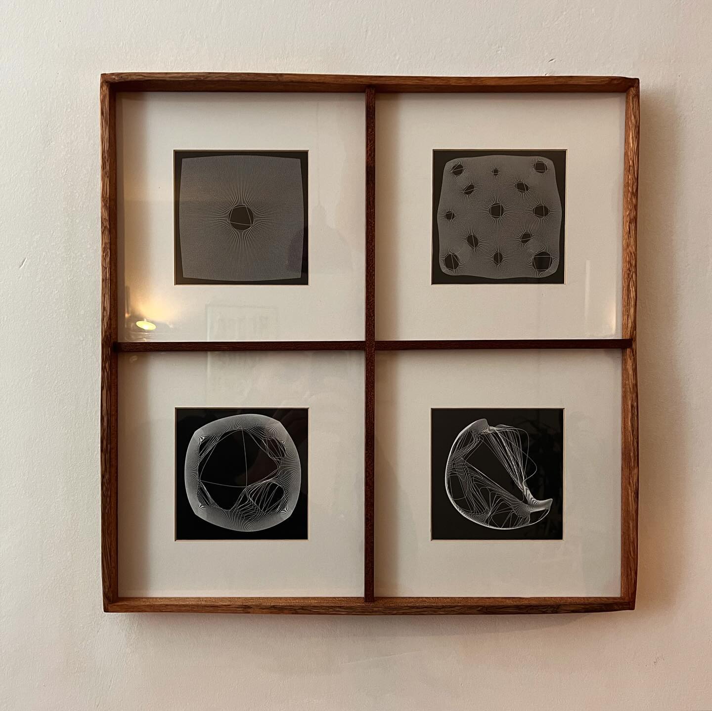 Mahogany Four-Print Frame