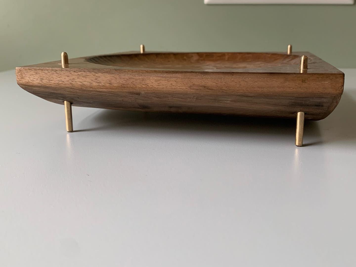 Walnut & Brass Bowl