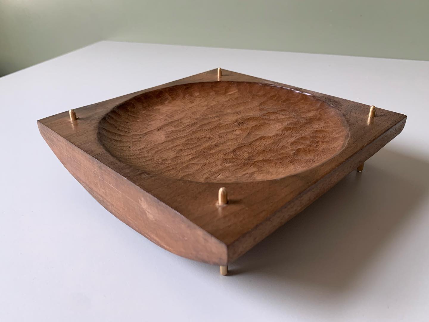 Walnut & Brass Bowl
