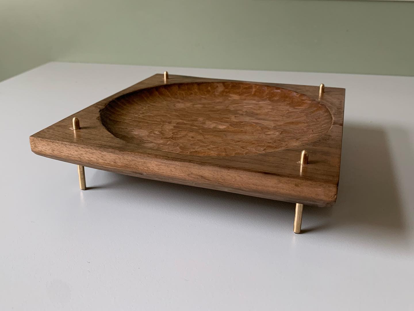 Walnut & Brass Bowl