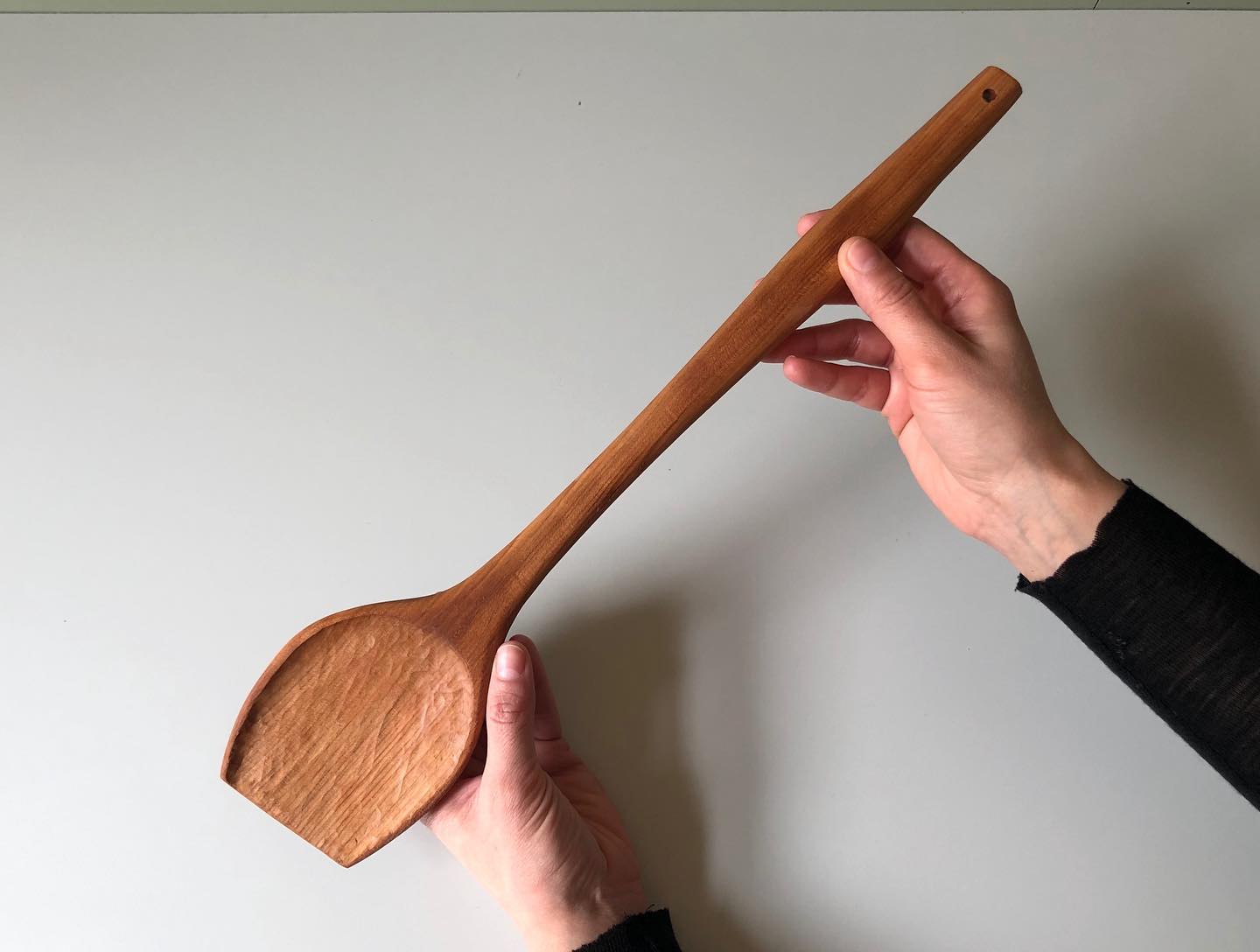 Hand-Carved Cherry Spoon