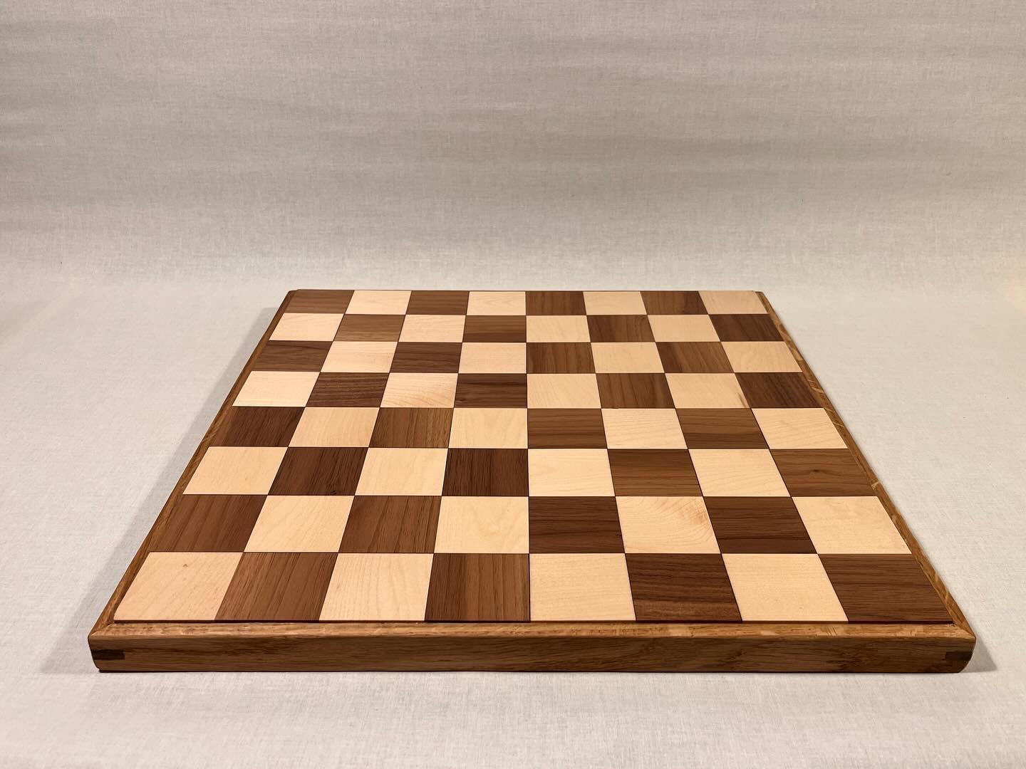 Maple, Walnut & Oak Chess Board