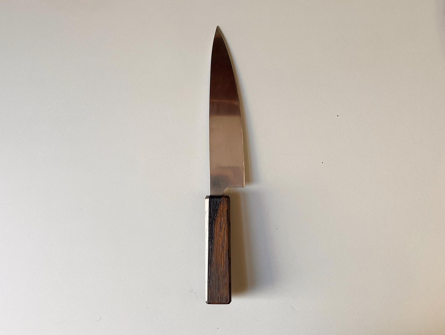 Oak-Handled Japanese Knife