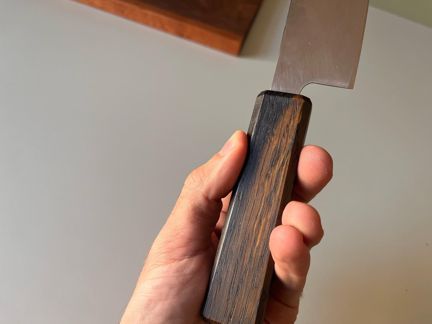 Oak-Handled Japanese Knife