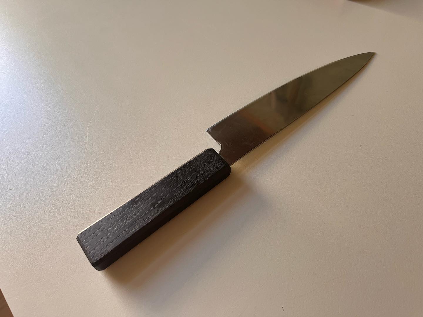 Oak-Handled Japanese Knife
