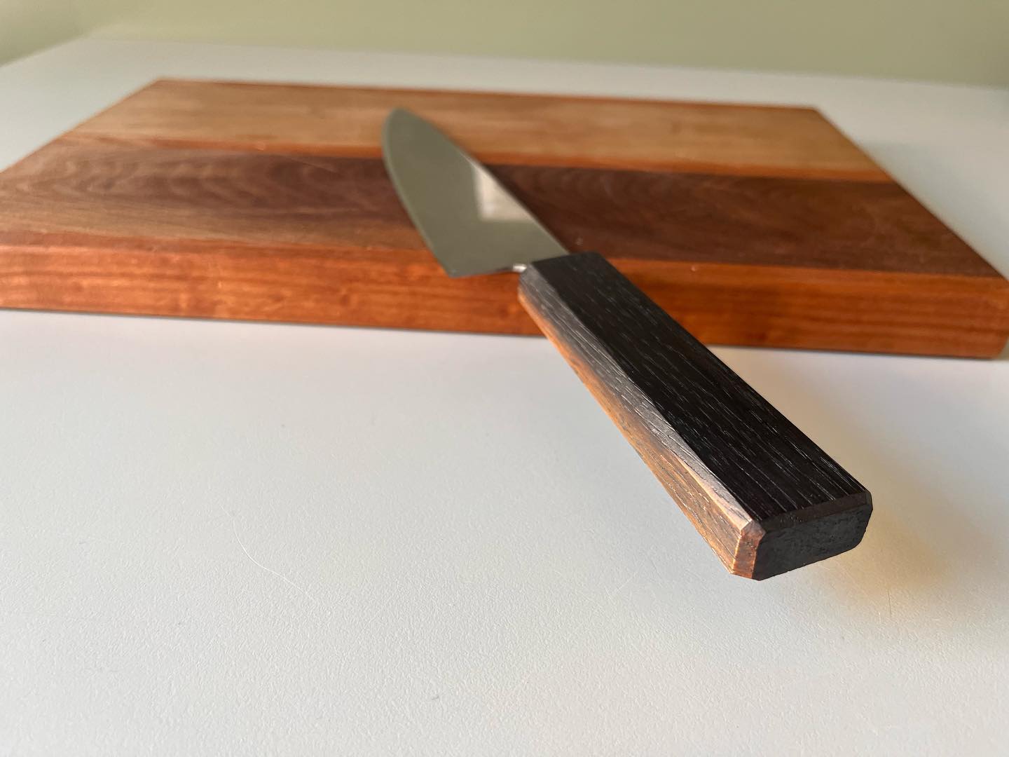 Oak-Handled Japanese Knife